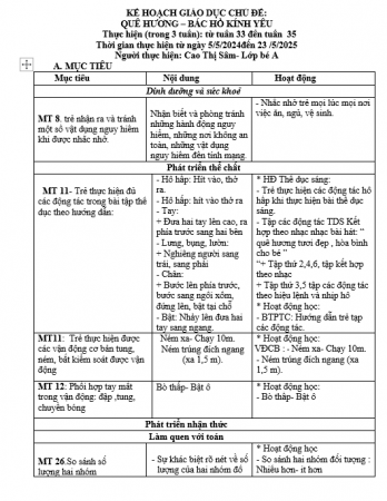 KHCS QUÊ HƯƠNG SÂM